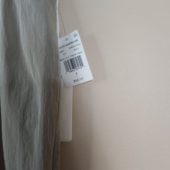 Good American Wide Leg Track Pants in Brindle Size S - Picture 4 of 10